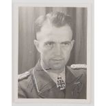 3.3.) Autographen Bruck, Helmut.1913-2001. Oberst und Träger des 193. Eichenlaubs zum Ritterkreuz