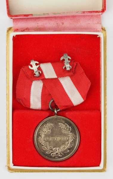 2.1.) Europa Dänemark: Verdienstmedaille für "Treue Dienste in der Armee", Christian X. (1912-1947), - Image 2 of 2