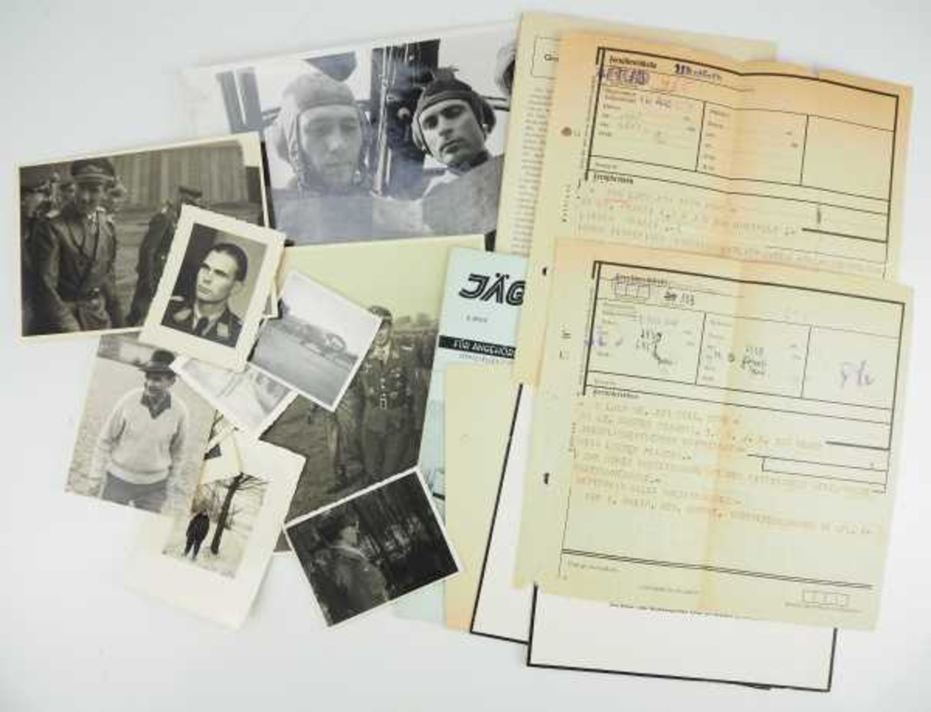 3.2.) Fotos / Postkarten Fotos und Glückwunschtelegramme des Ritterkreuzträgers Lt. Francsi.