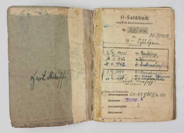 3.1.) Urkunden / Dokumente Dokumentennachlass eines Litauers und SS-Untersturmführers - SS- - Image 2 of 5