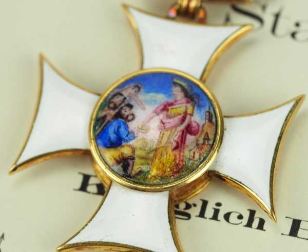 1.1.) Kaiserreich (bis 1933) Bayern: St. Elisabeth-Orden, Kreuz der Ordens- und Ehrendamen.Gold, - Image 2 of 5