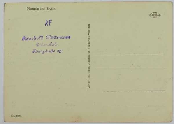 3.3.) Autographen Hahn, Hans "Assi".1914-1982. Major und Träger des Eichenlaubs zum Ritterkreuz - Image 3 of 3