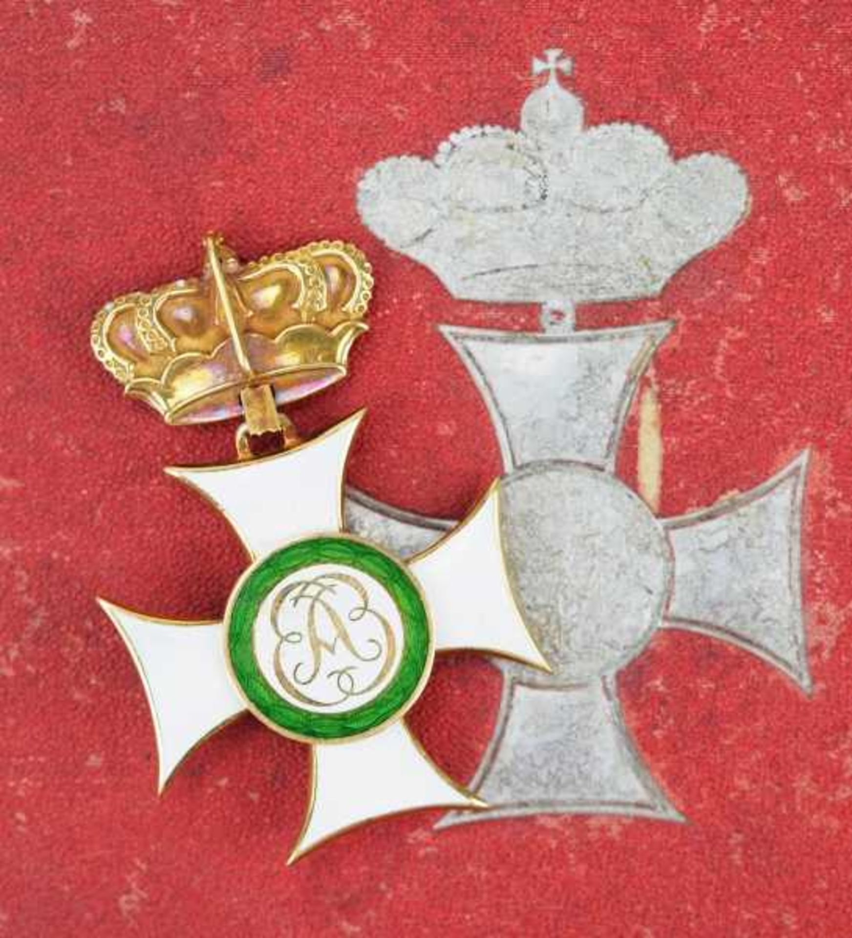 1.1.) Kaiserreich (bis 1933) Bayern: St. Elisabeth-Orden, Kreuz der Ordens- und Ehrendamen.Gold, - Image 3 of 5