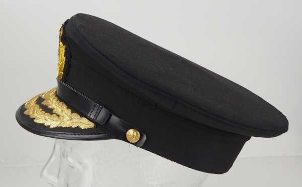 4.1.) Uniformen / Kopfbedeckungen Indonesien: Generals Schirmmütze.Schwarzes Tuch, goldene Wappen- - Image 2 of 3
