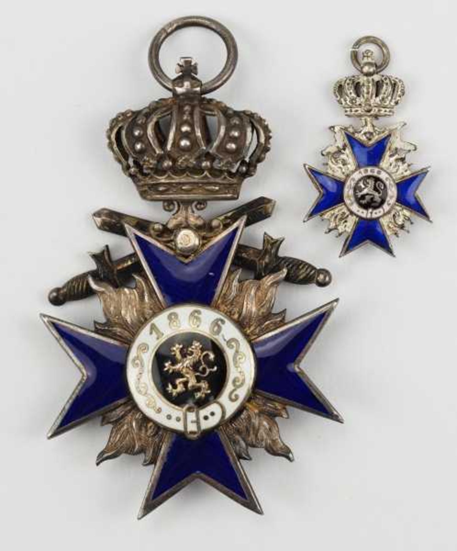 1.1.) Kaiserreich (bis 1933) Bayern: Militär-Verdienst-Orden, 4. Klasse mit Krone und Schwertern und - Bild 3 aus 3