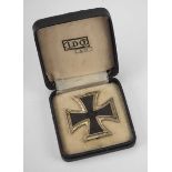 1.2.) Deutsches Reich (1933-45) Eisernes Kreuz, 1939, 1. Klasse, im Etui - L/11 u. L/52.Geschwärzter