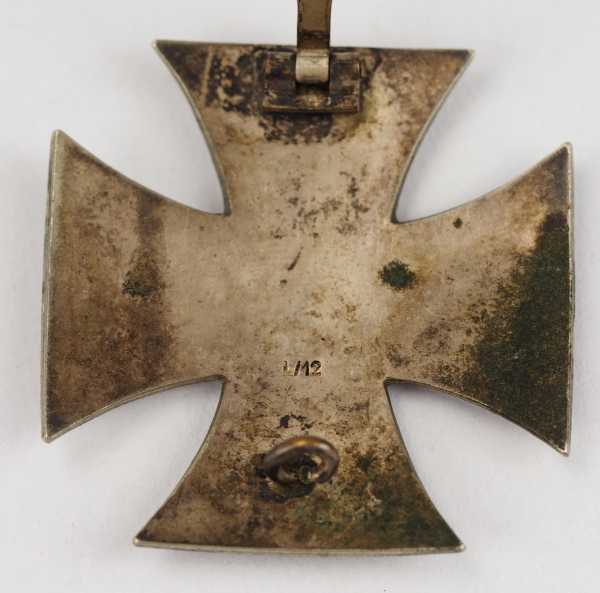1.1.) Kaiserreich (bis 1933) Preussen: Eisernes Kreuz, 1914, 1. Klasse - L/12 (Juncker).Geschwärzter - Image 3 of 3