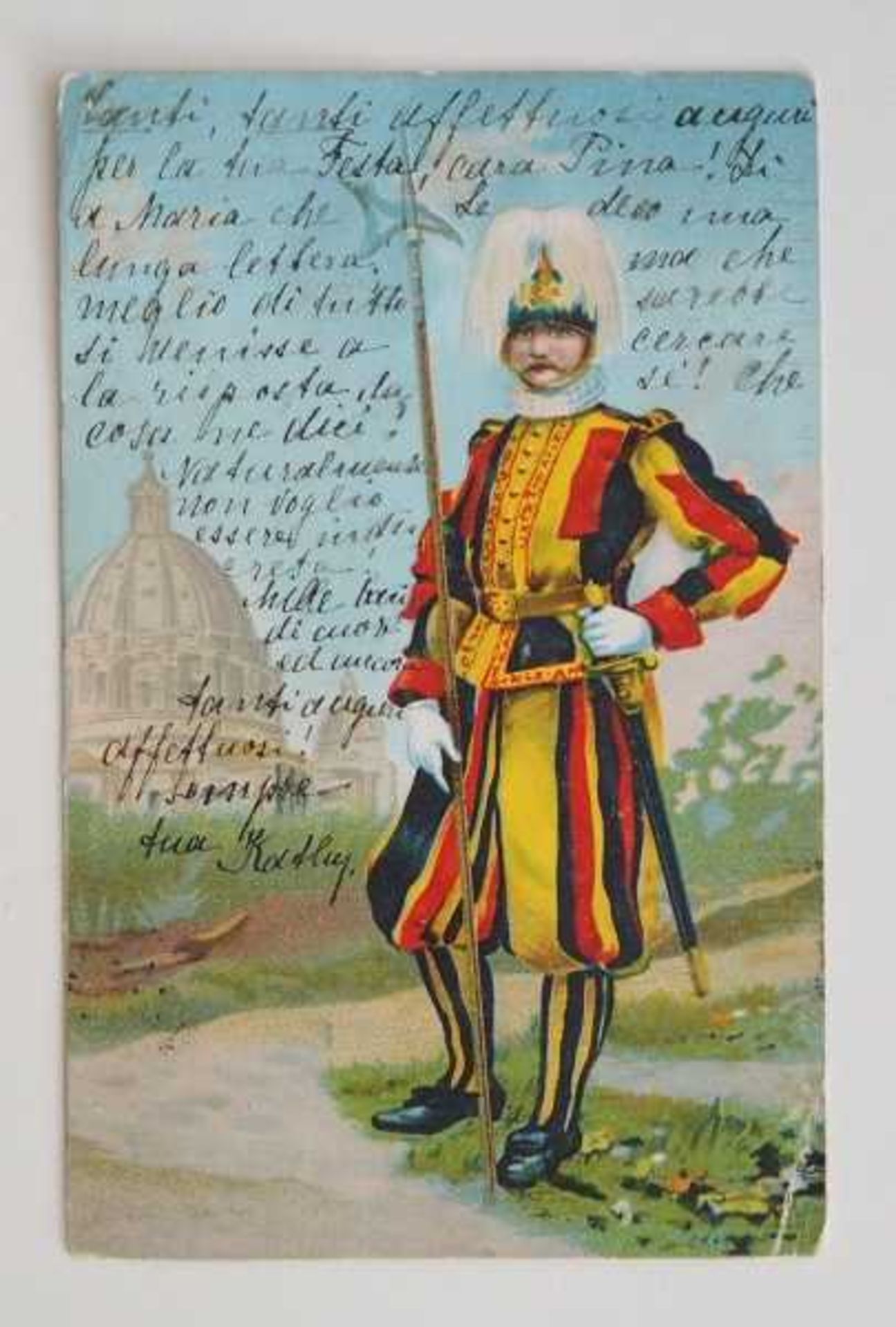 4.1.) Uniformen / Kopfbedeckungen Vatikan: Uniformjacke eines Schweizer Gardisten, um 1910. - Bild 4 aus 4
