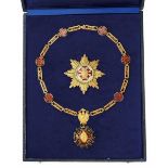 2.1.) Europa Vatikan: Ritterorden vom Heiligen Grab von Jerusalem, Kollane, im Etui.1.) Kollane: