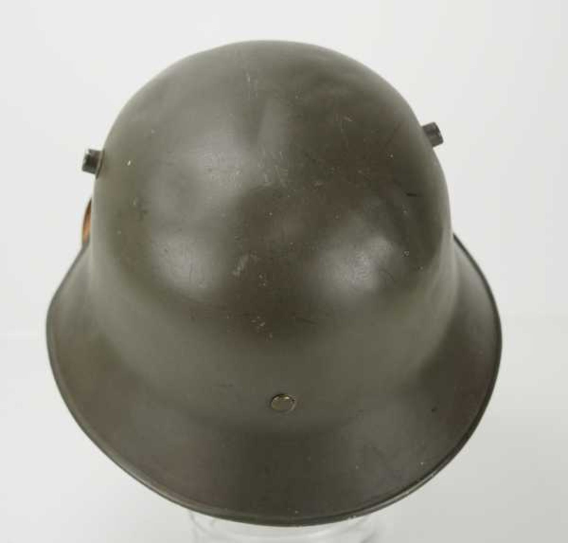 4.1.) Uniformen / Kopfbedeckungen Wehrmacht: Paradehelm M18 mit beiden Emblemen.Aluminium, frühe - Bild 5 aus 7