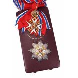 2.1.) Europa Norwegen: St. Olav-Orden, 3. Modell (seit 1937), Großkreuz Satz, im Etui.1.) Kleinod: