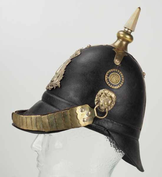 4.1.) Uniformen / Kopfbedeckungen Bayern: Helm M1848 für Mannschaften der Landwehrinfanterie.Schwarz - Image 2 of 4