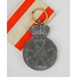 1.1.) Kaiserreich (bis 1933) Preussen: Roter Adler Orden Medaille, 4. Form.Zink, geringe