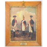 4.4.) Patriotisches / Reservistika / Dekoratives Gemälde - Altpreussisches Infanterie-Regiment No.