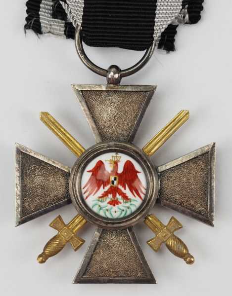 1.1.) Kaiserreich (bis 1933) Preussen: Roter Adler Orden, 4. Modell (1885-1917), 4. Klasse mit