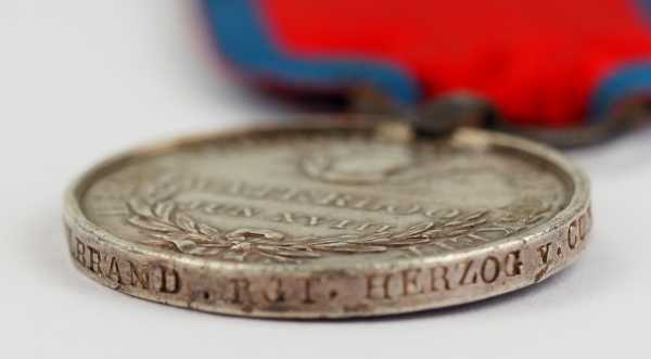 1.1.) Kaiserreich (bis 1933) Hannover: Waterloo-Medaille des Husars Wulbrand des Rgt. Herzog von - Image 5 of 6