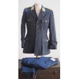 5.1.) Sammleranfertigungen Luftwaffe: Uniform eines Generalleutnant.1.) Jacke aus blauem Tuch,