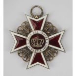 2.1.) Europa Rumänien: Orden der Krone von Rumänien, 1. Modell (1881-1932), Großkreuz Kleinod.Silber