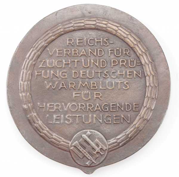 1.2.) Deutsches Reich (1933-45) Plakette für hervorragende Leistungen für Zucht und Prüfung - Image 2 of 2