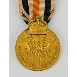 1.1.) Kaiserreich (bis 1933) Preussen: Goldene Hochzeitsmedaille, 2. Klasse (1888).Bronze vergoldet,