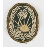 4.2.) Effekten / Ausrüstung Afrikakorps Ärmelabzeichen des Sonderverband 288.Maschinengestickt,