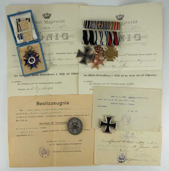 1.1.) Kaiserreich (bis 1933) Bayern: Nachlass eines Leutnant im bayerischen Reserve-Jäger-