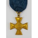1.1.) Kaiserreich (bis 1933) Preussen: Offiziers-Dienstauszeichnung, 1. Form (1826-1845).Bronze