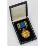 2.1.) Europa Schweden: Medaille für Kunst und Literatur, Oscar II. (1872-1907), im Etui.Bronze