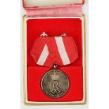 2.1.) Europa Dänemark: Verdienstmedaille für "Treue Dienste in der Armee", Christian X. (1912-1947),