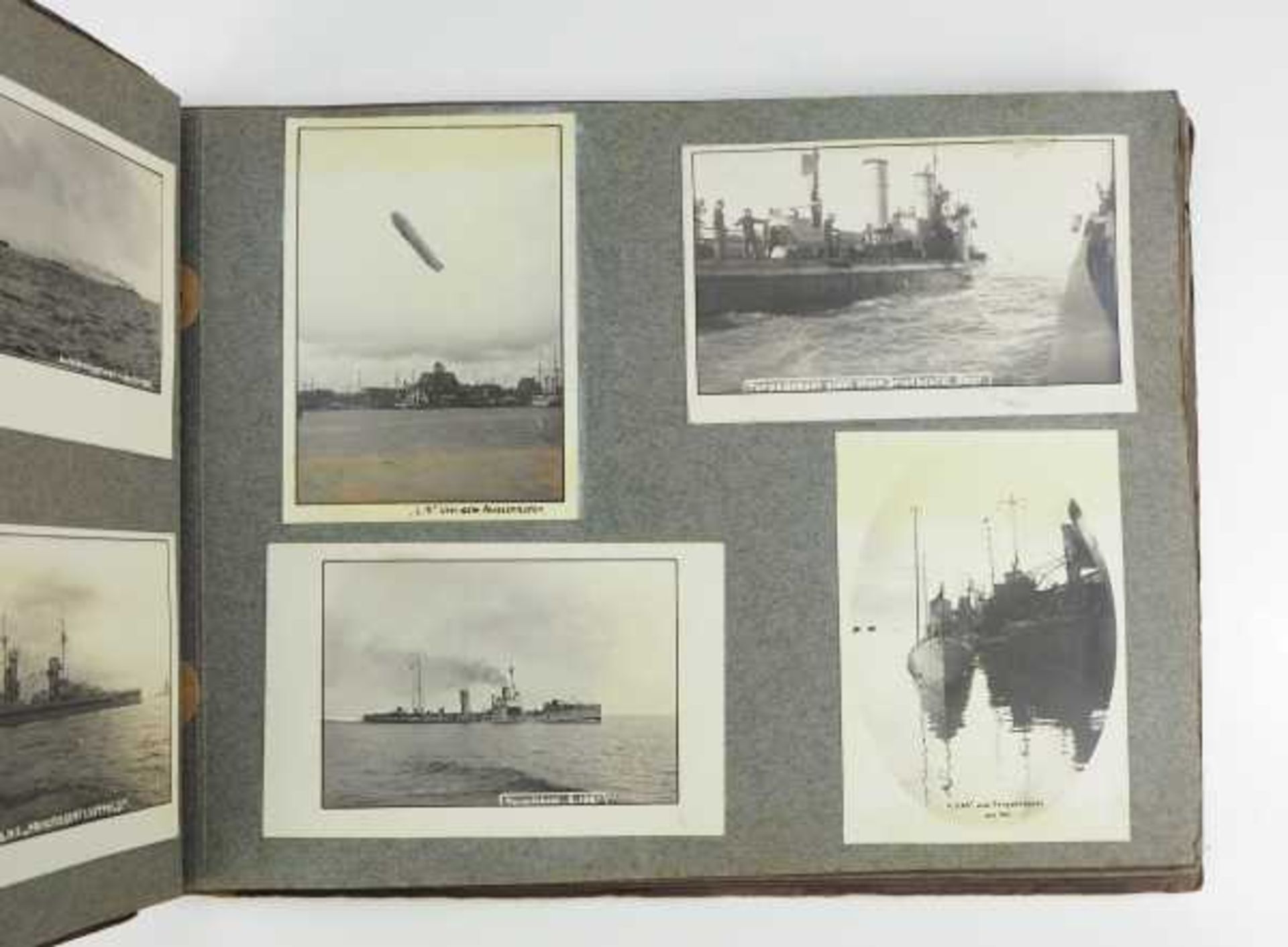 3.2.) Fotos / Postkarten Kaiserliche Marine Fotoalbum.Kartonageeinband, aufgelegtes Eisernes - Bild 4 aus 6