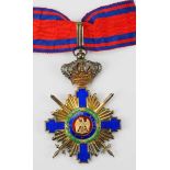 2.1.) Europa Rumänien: Orden des Sterns von Rumänien, 1. Modell (1881-1932), Komturkreuz mit