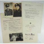 3.1.) Urkunden / Dokumente Dokumentennachlass eines Feldwebel des Panzer-Regiment 35.Eisernes Kreuz,
