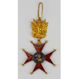 2.1.) Europa Vatikan: Orden des hl. Gregors des Großen, 1. Ausführung, Kommandeur Kreuz.Gold,