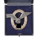 1.2.) Deutsches Reich (1933-45) Flugzeugführer-Abzeichen, im Etui - BSW.Zink, der Kranz