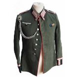 4.1.) Uniformen / Kopfbedeckungen Waffenrock eines Feldwebels der Panzerjäger-Truppe.Feldgraue