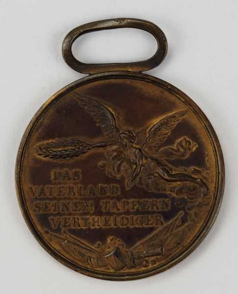 1.1.) Kaiserreich (bis 1933) Mainz: Bronzene Tapferkeitsmedaille, Abschlag.Bronze.Zustand: II 1. - Image 2 of 2