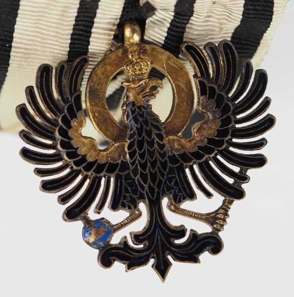 1.1.) Kaiserreich (bis 1933) Preussen: Große Ordenschnalle eines verdienten Staatsbeamten mit drei - Image 3 of 4