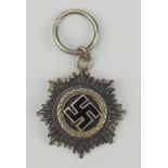1.2.) Deutsches Reich (1933-45) Deutsches Kreuz, in Silber Miniatur.Mehrteilig gefertigt,