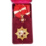 2.1.) Europa Spanien: Militär-Verdienstorden, 6. Modell (1875-1931), Rote Abteilung, Großkreuz Satz,