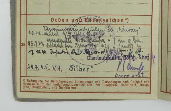 1.2.) Deutsches Reich (1933-45) Umfangreicher Nachlass eines Oberfeldwebel und Zugführer der - Image 6 of 9