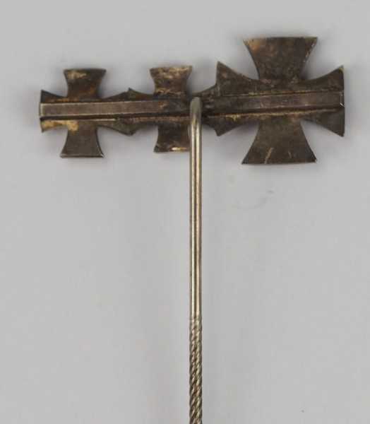 1.2.) Deutsches Reich (1933-45) Ritterkreuz des Eisernen Kreuzes Miniatur Nadel.1.) Ritterkreuz; 2.) - Image 2 of 2