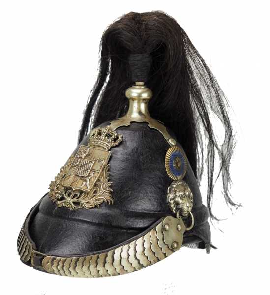 4.1.) Uniformen / Kopfbedeckungen Bayern: Helm M1873 für Mannschaften der berittenen