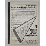 6.1.) Literatur Verordnungsblatt der Waffen-SS.Reprint, 127 S.Zustand: II 6.1.) Literature