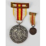 2.1.) Europa Spanien: Militär-Medaille "Medalla Militar Individual", 3. Modell (1938-1970).