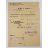 3.3.) Autographen Himmler, Heinrich.(1900-1945). Reichsführer-SS. Eigenh. Autograph auf