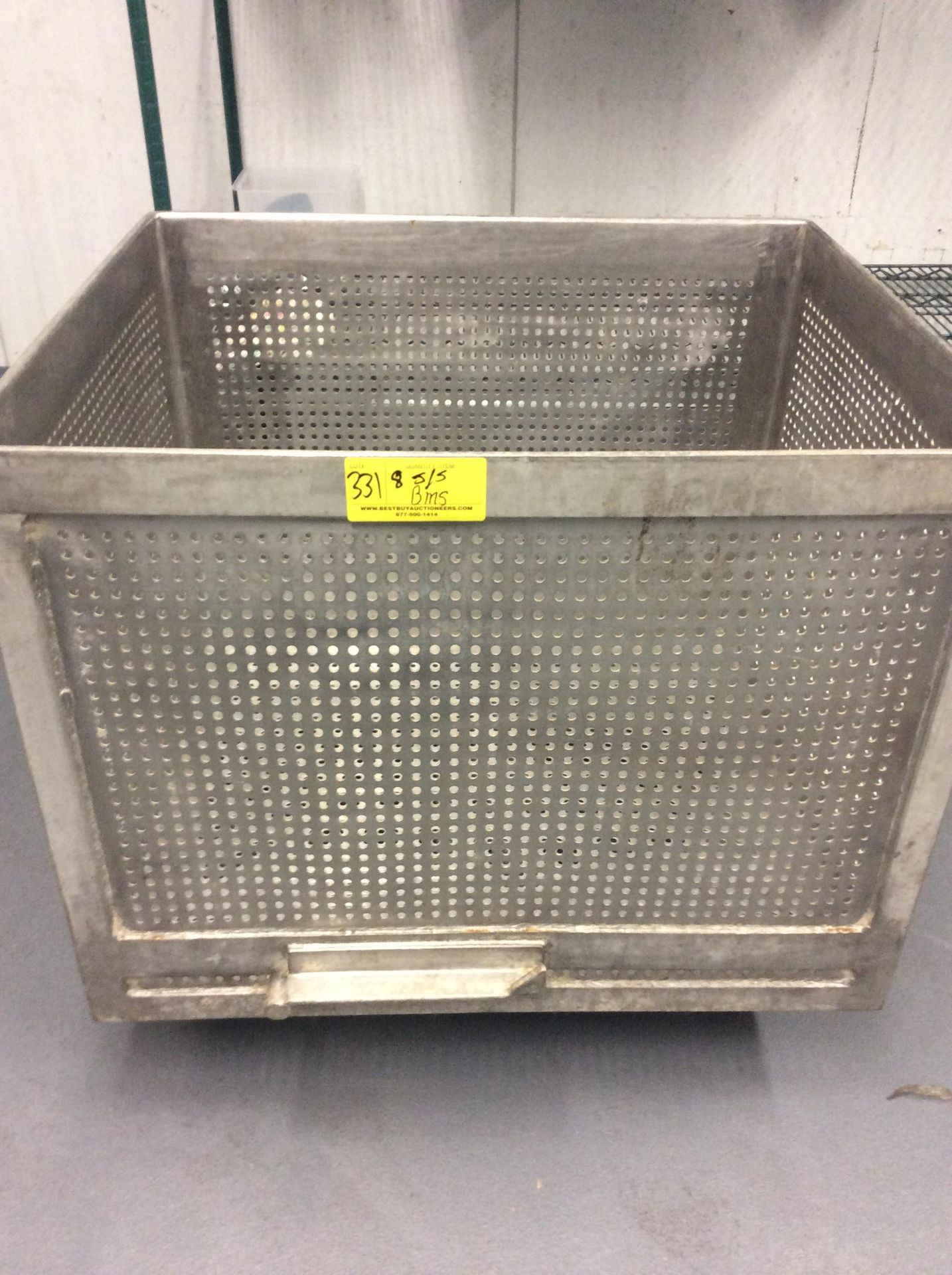 PERFORATED STAINLESS STEEL BINS