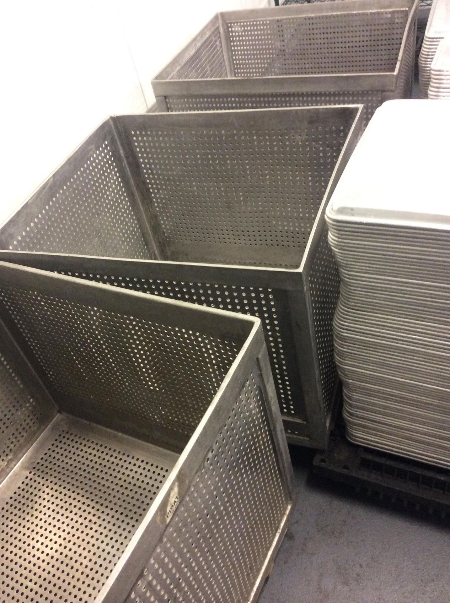 PERFORATED STAINLESS STEEL BINS - Image 2 of 2