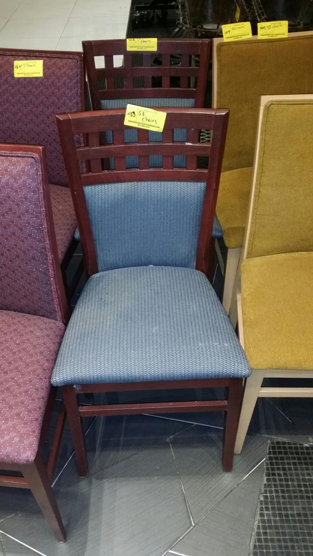 RESTAURANT CHAIRS, VERTICAL BACK