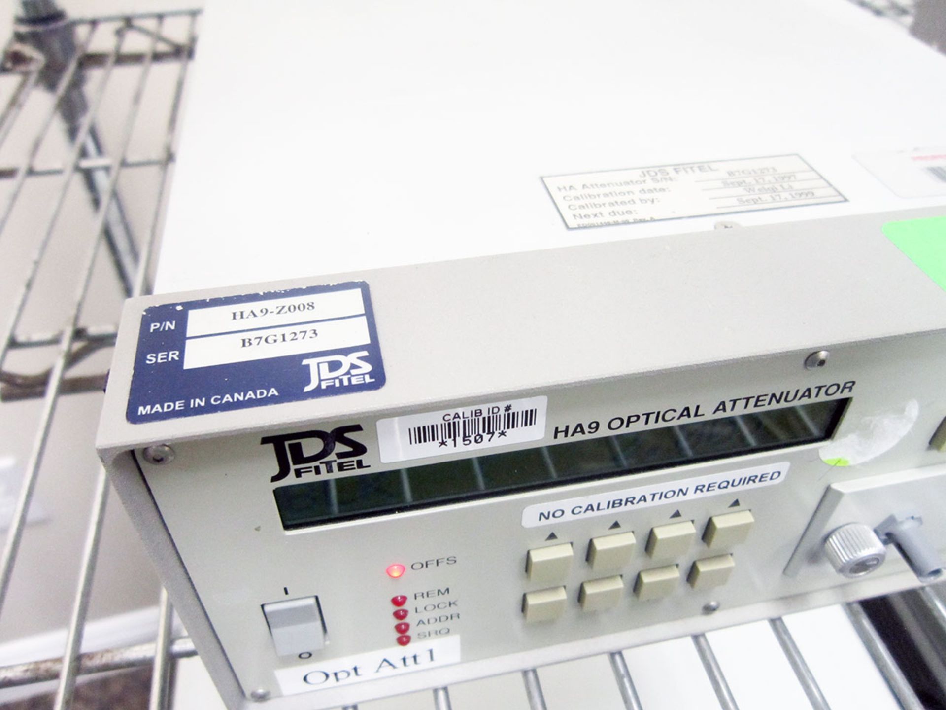 JDS Fitel HA9 Optical Attenuator HA9-Z008 - Image 2 of 4