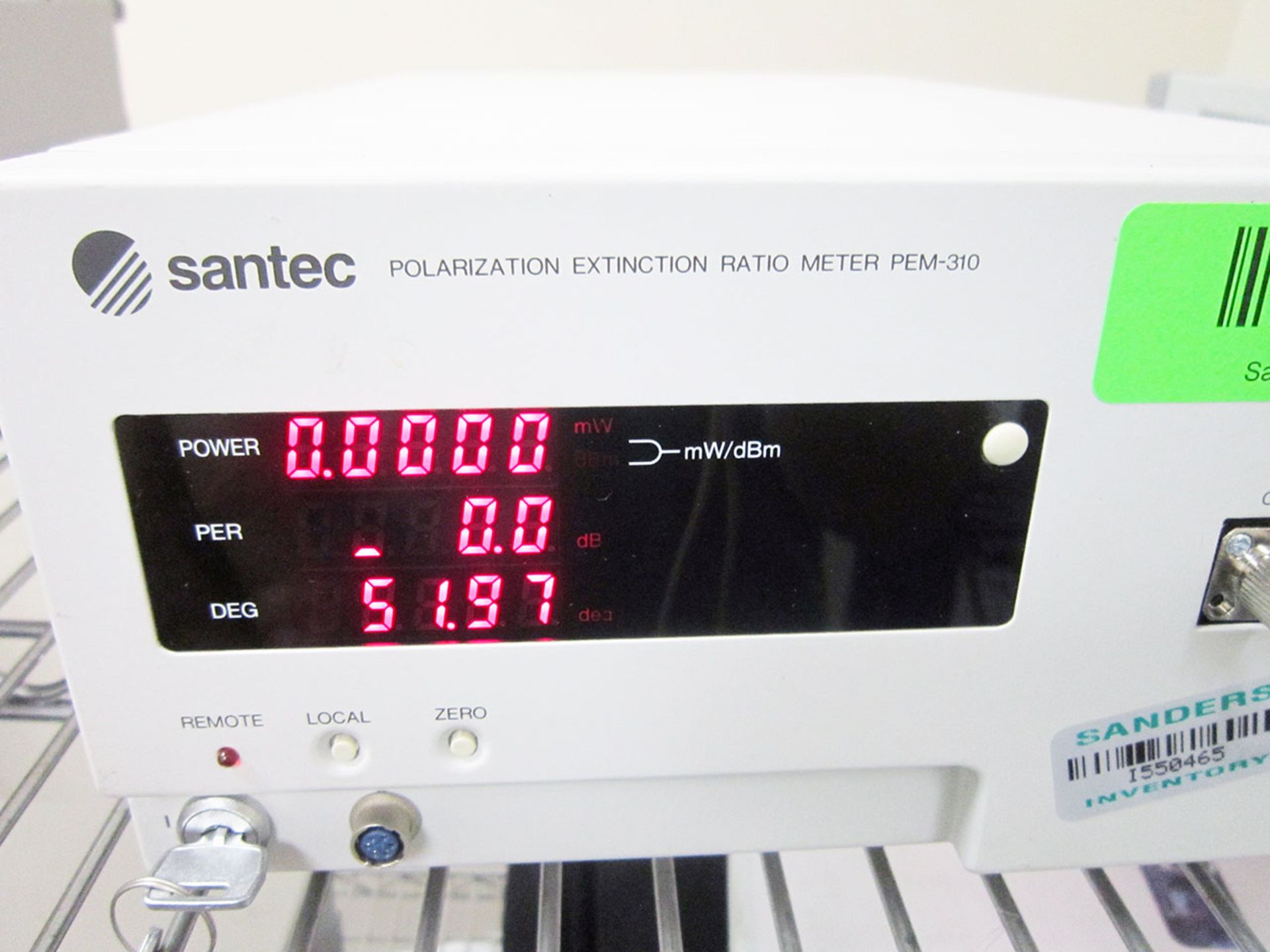 Santec PEM-310 Polarization Extinction Ratio Meter - Image 2 of 3